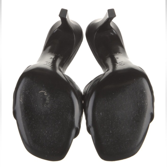 Louis Vuitton Black LV Monogram Mules - Size IT39 - Picture 5 of 5